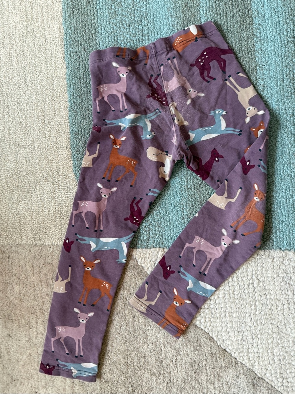 Swedish Girls Purple Deer Print Leggings